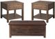 Elements International Jax 3-Piece Cherry Table Set-0