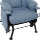 PEL International AGE 76 Series Blue Manual Recliner-1