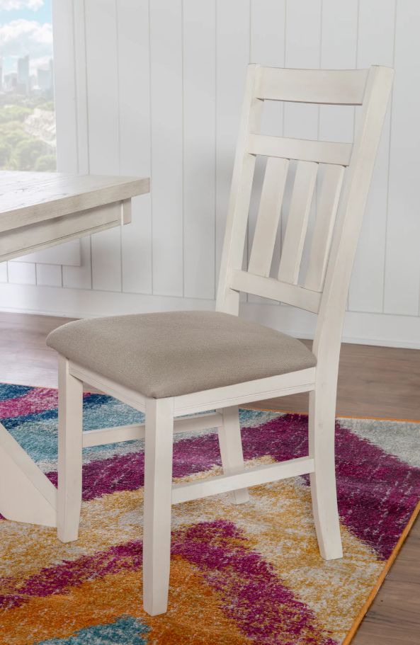Powell® Turino Beige/Distressed White Side Chair-1