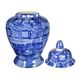 A & B Home Blue/White 10" Ginger Jar-2