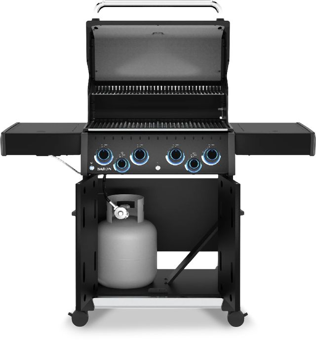 Broil King® Baron™ 490 4-Burner Black Freestanding Natural Gas Grill-1
