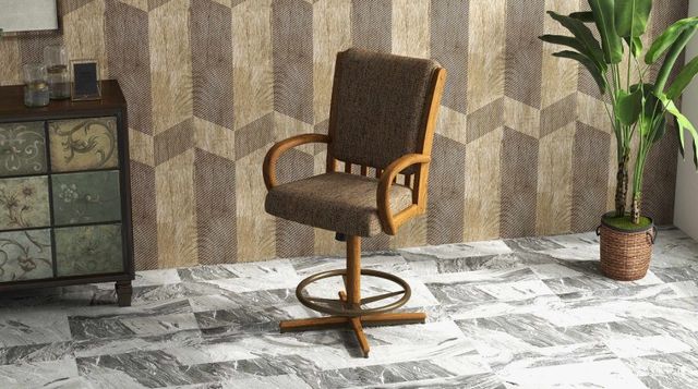 Chromcraft Customizable Baylor Counter Height Swivel Tilt Dining Stool-1
