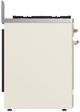 Ilve® Majestic III 30" Antique White Pro Style Dual Fuel Natural Gas Range with Triple Glass Door and Copper Trim-4
