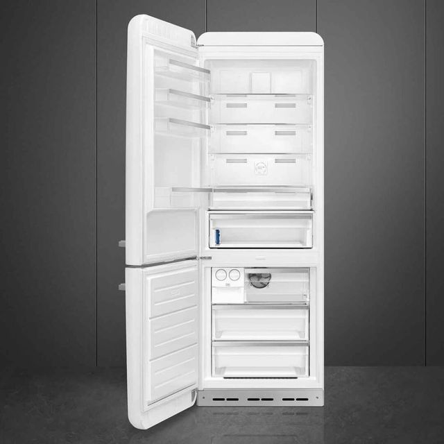 Smeg Retro Style 28 in. 18.0 Cu. Ft. White Bottom Freezer Refrigerator-1