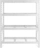 Gladiator® 60" White Wide Heavy Duty Rack with Four 18" Deep Shelves-0