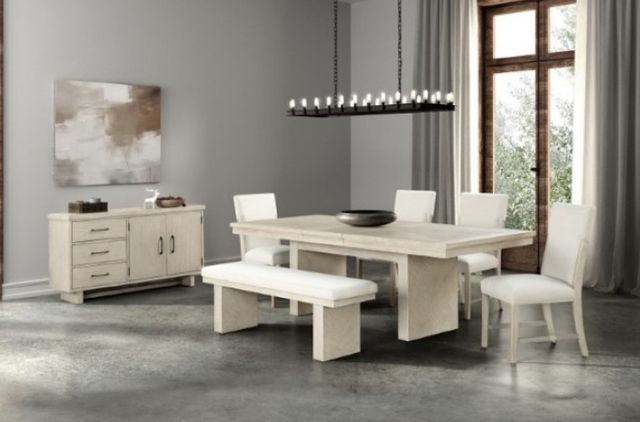 Furniture of America® Hagerman 6-Piece Natural Dining Table Set with Bench-0