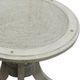 Stylecraft Lauren Glass Top Round Dining Table with White Base-1