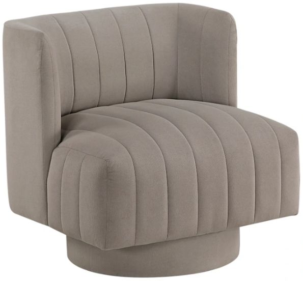 Homelegance® Joyce Taupe Swivel Chair-0