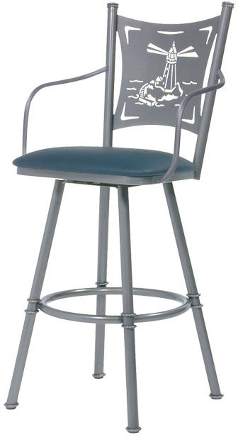 Tabouret de comptoir pivotant avec bras Creation II de Trica