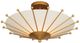 Currey & Company Gold/White Epoch Semi-Flush Mount-1