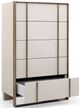 VIG Furniture Nova Domus Cartier Beige/Brushed Brass Chest-1