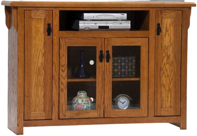 American Heartland Manufacturing Oak 59" Tall TV Stand-0