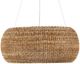 Currey & Company Beige/Natural Boucle Chandelier-2