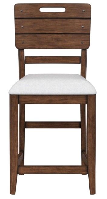 Bernards Danville 7-Piece Brown Counter Height Dining Set-2