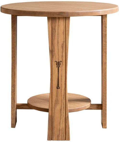 Country Classic Collection Customizable Signature 22" Round End Table-2