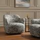 Uttermost® Ansel Blue/Blush/Sage Swivel Chair-4