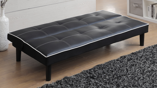 Coaster® Katrina Black Tufted Upholstered Sofa Bed-2