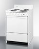 Summit® 24" White Freestanding Electric Range-2