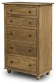 Gascho Furniture Dawson Leather 5 Drawer Chest-1