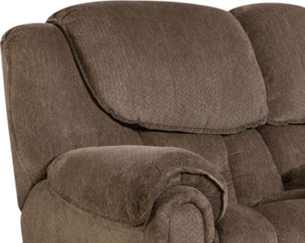 HomeStretch Del Mar Taupe Power Reclining Loveseat with Console-1
