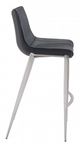 Zuo® Magnus Black and Silver Set of 2 Bar Chairs-2