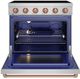 Thor Kitchen® Gordon Ramsay 36" Stainless Steel/Rose Gold Freestanding Pro Style Electric Range-1
