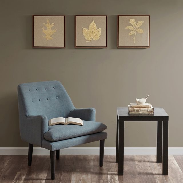 Olliix by Madison Park Golden Harvest 3 Piece Gold Framed Canvas Set-3