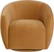 TOV Furniture Jordan Tan Velvet Swivel Accent Chair-3