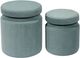 TOV Furniture by TOV Slashed Set of 2 Sea Blue Kris Storage Ottomans-2