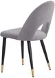 Zuo® Modern Menlo Black/Gold/Gray Dining Side Chair Set-3