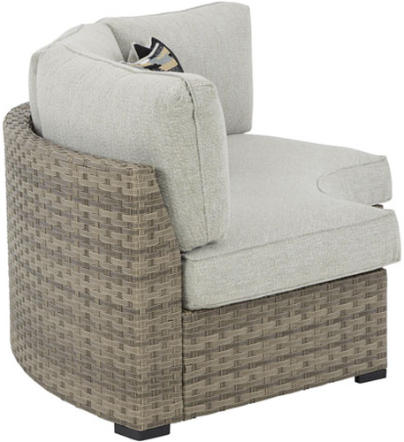 Signature Design by Ashley® Calworth 3-Piece Beige Outdoor Sectional Set-2