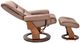 BenchMaster Trend Line Rosa Cocoa Chair and Ottoman Set-2