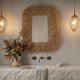 TOV Furniture Palm Natural Sisal Rectangular Wall Mirror-1