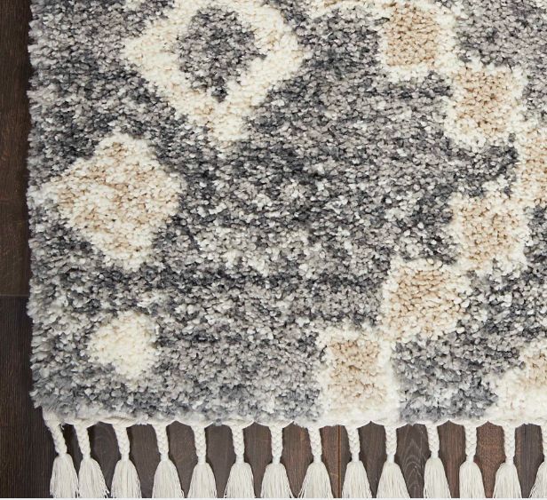 Nourison Home™ Oslo Shag Ivory/Gray 5'x8' Style 2 Area Rug-2