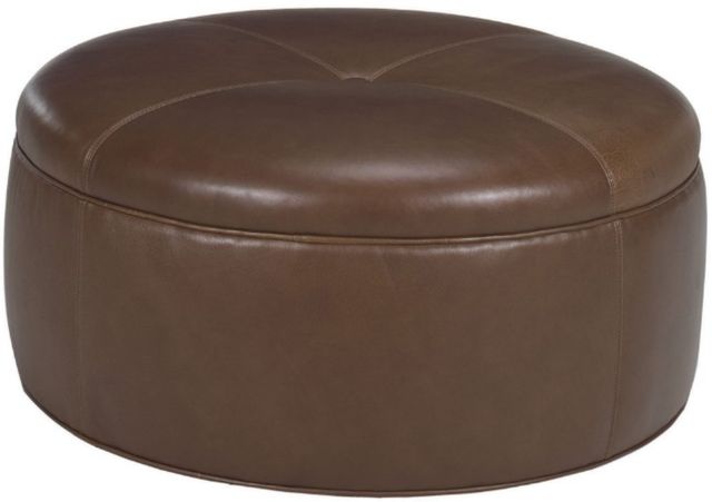 Lexington Home Customizable Leather Reid Ottoman-0