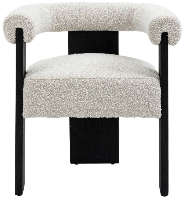 Meridian Furniture Barrel Cream/Black Dining Chair-1