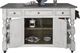 International Furniture Direct Stone Gray/Weathered White Kitchen Island-3