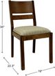 Bassett® Furniture Spence Auburn/Bone Upholstered Side Chair-1