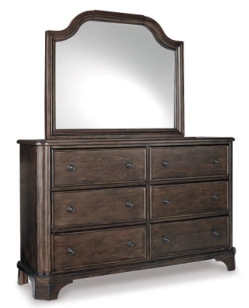 Signature Design by Ashley® Adinton 5-Piece Brown Queen Panel Storage Bed Set-2