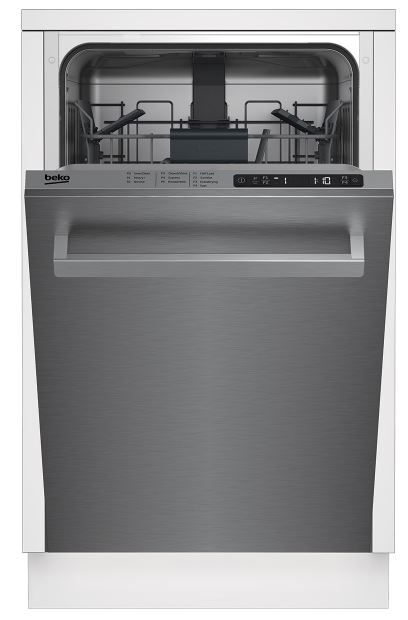 Beko 18" Fingerprint Free Stainless Steel Top Control Built In Dishwasher-0