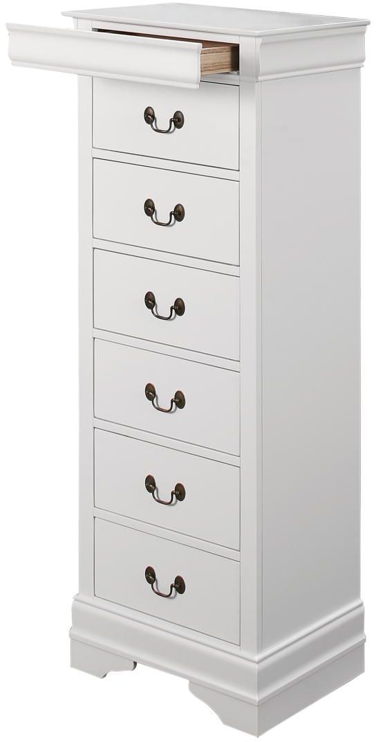 Mazin Furniture Mayville White Lingerie Chest-0