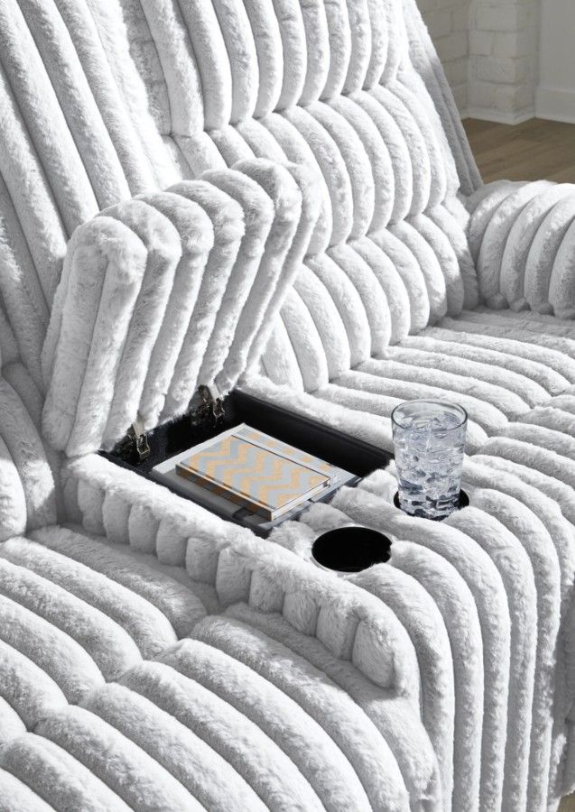 Signature Design by Ashley® Technique Alloy Double Power Reclining Loveseat and Console-4