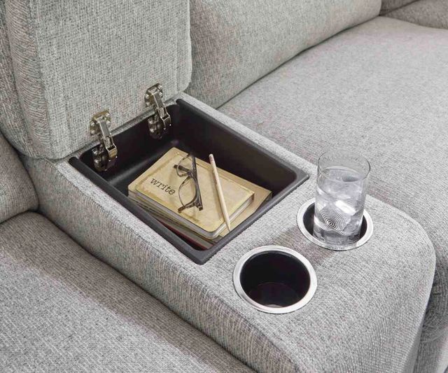 Signature Design by Ashley® Acklen Place 3-Piece Pewter Right-Arm Facing Power Reclining Sectional Sofa and Chaise-3