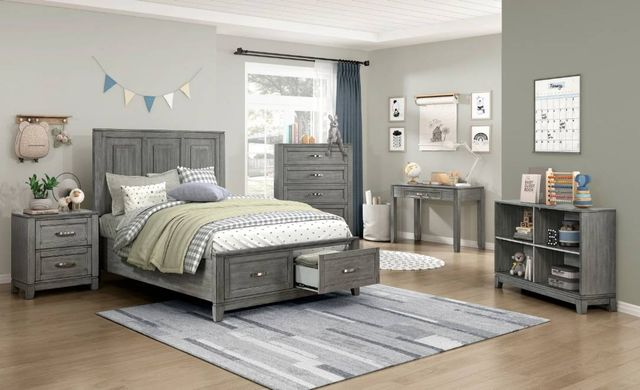 Homelegance® Garretson Gray Full Platform Bed-1