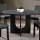 Furniture of America® Oberto Dark Gray Round Dining Table-0