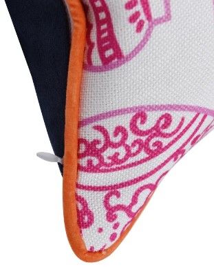 Stylecraft Tinck Dark Blue/Pink Throw Pillow-2