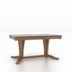 Canadel Customizable Gourmet 60" VR Trestle Base Dining Table -2