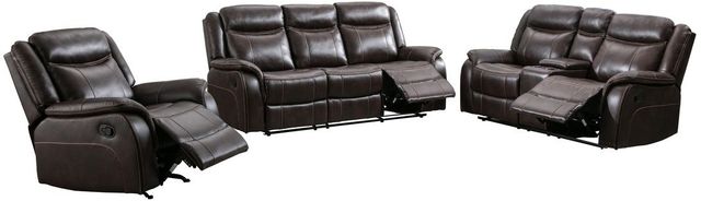 Mazin Furniture Paxton Brown Upholstered Rocker Recliner-3