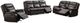 Mazin Furniture Paxton Brown Upholstered Rocker Recliner-3