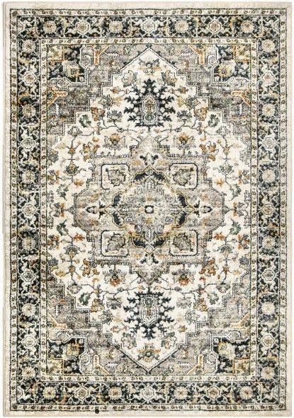 Orian Imperial Heriz Distressed Ivory 5'x8' Area Rug-0